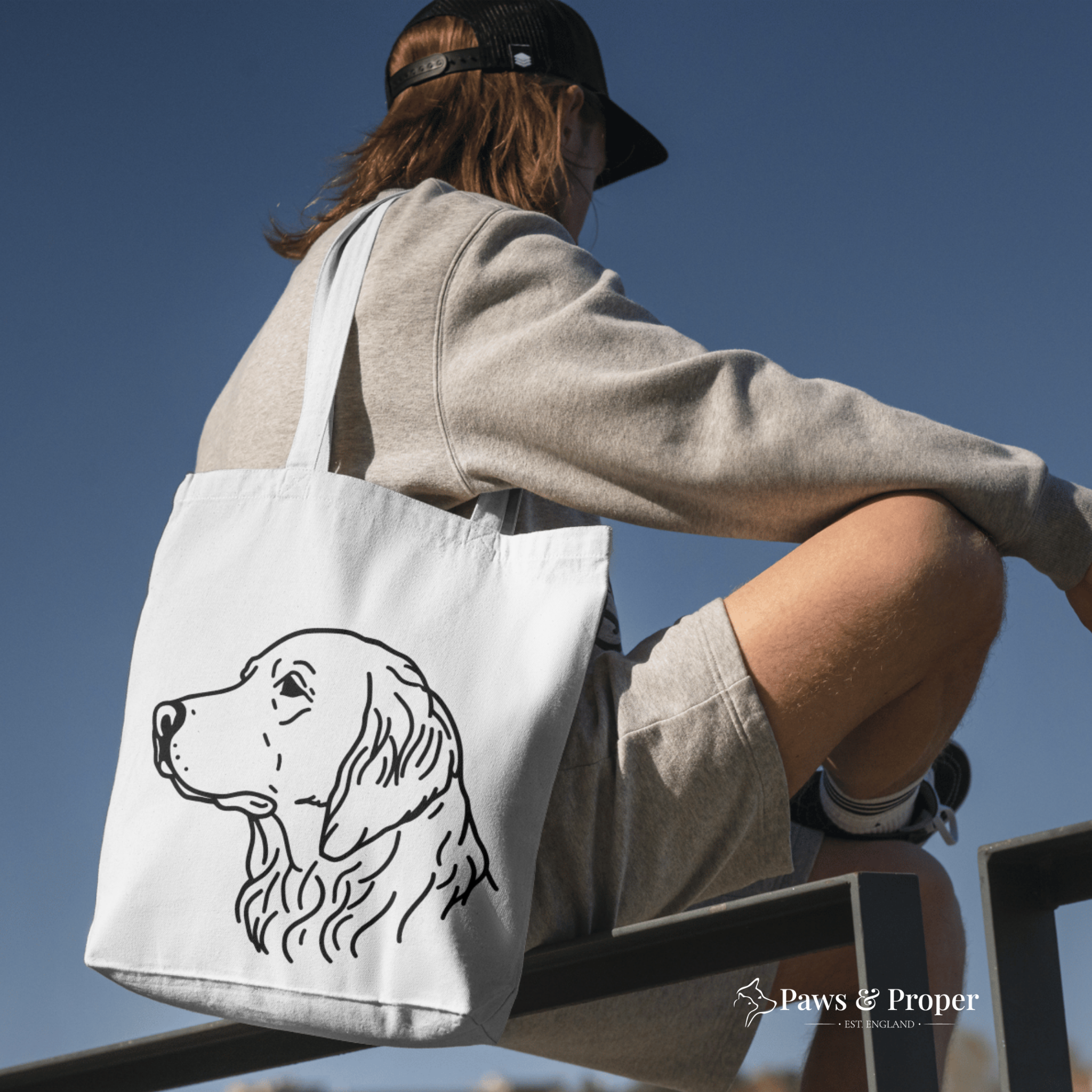 The Signature Organic Tote | Golden Retriever
