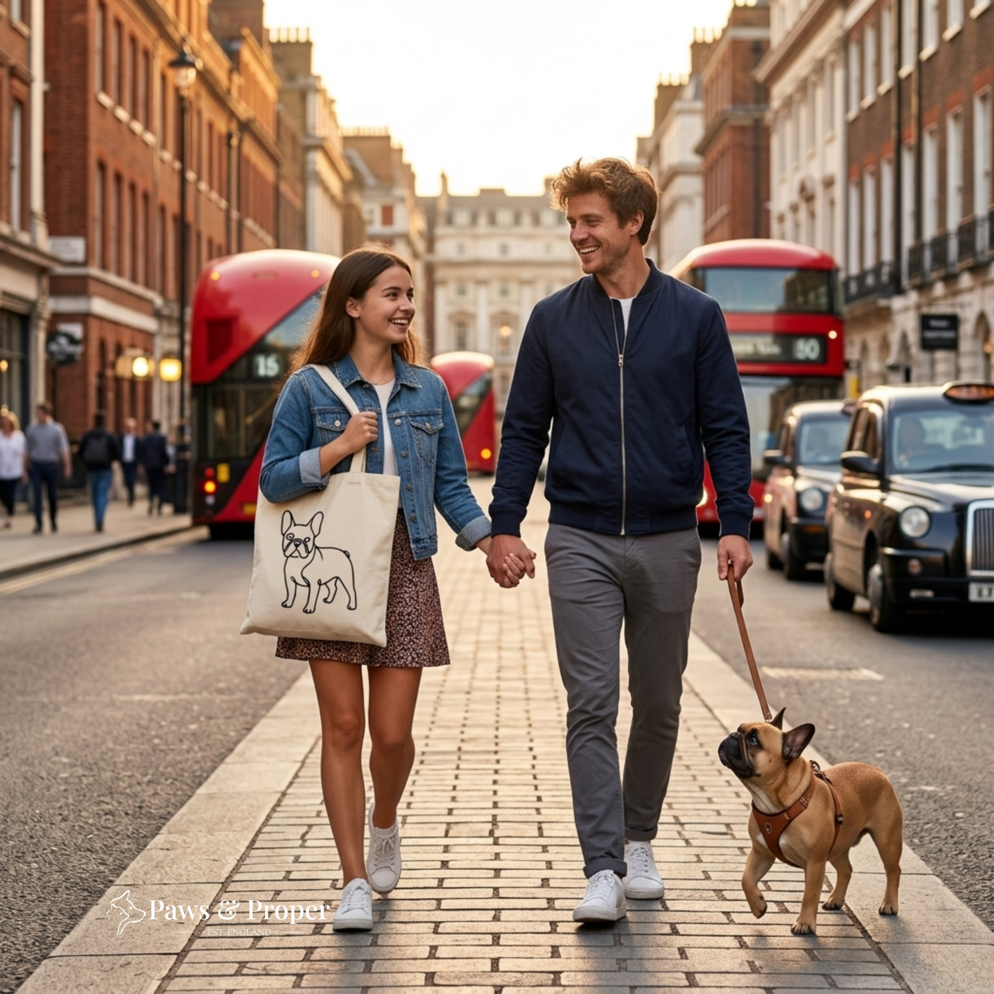 The Signature Organic Tote |  French Bulldog