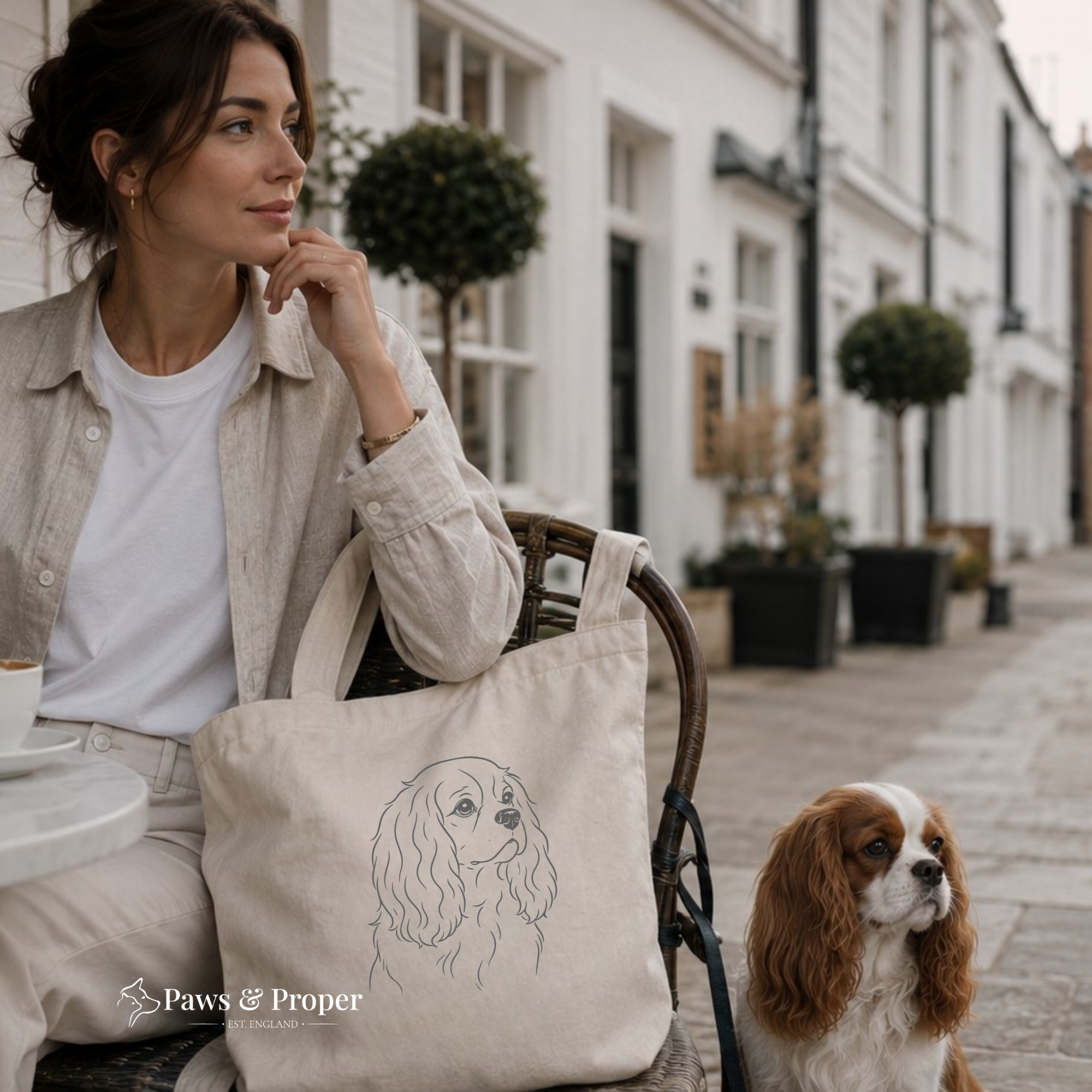 The Signature Organic Tote | Cavalier King Charles Spaniel
