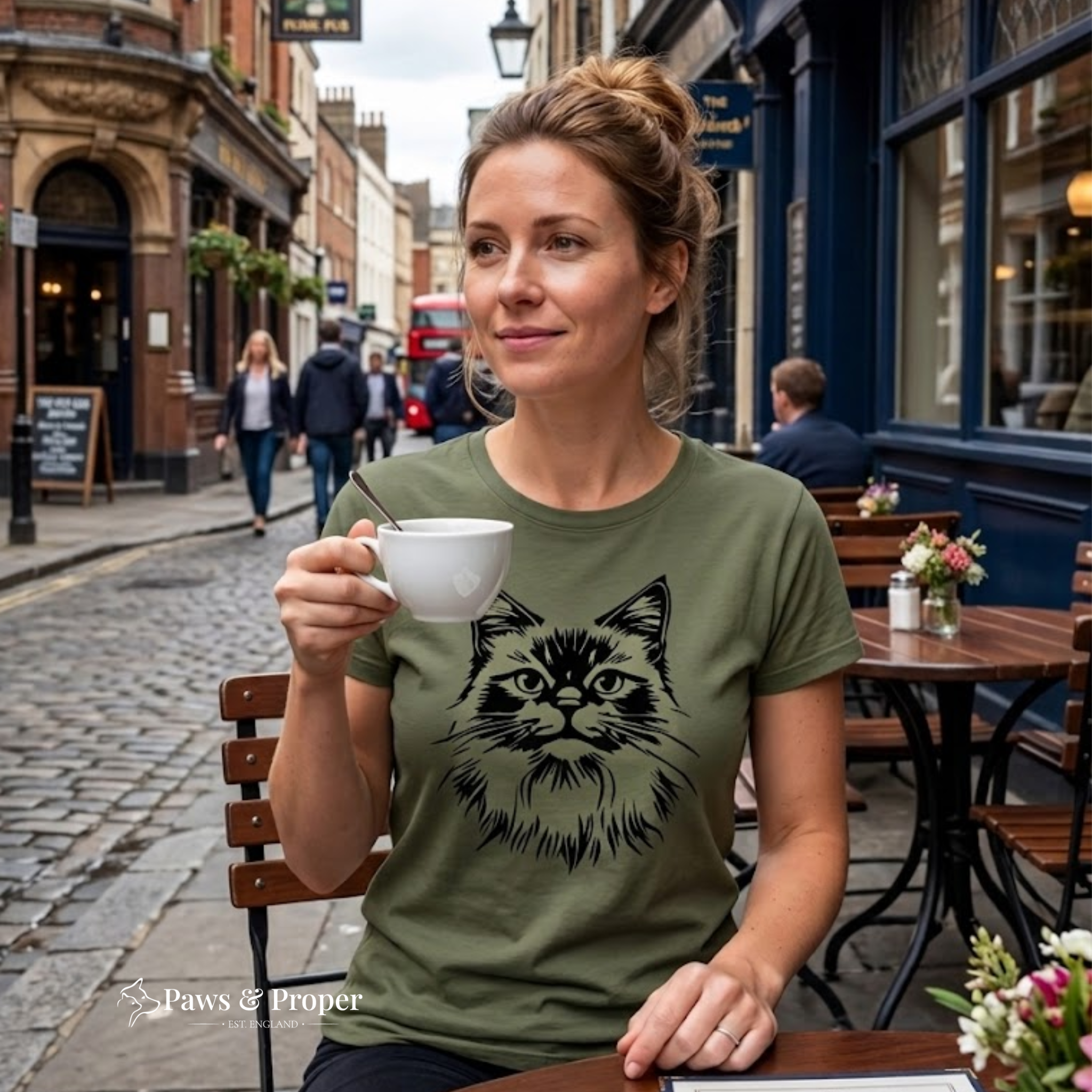 Ragdoll Minimalist Face Organic Cotton T-Shirt - Premium Breed Apparel